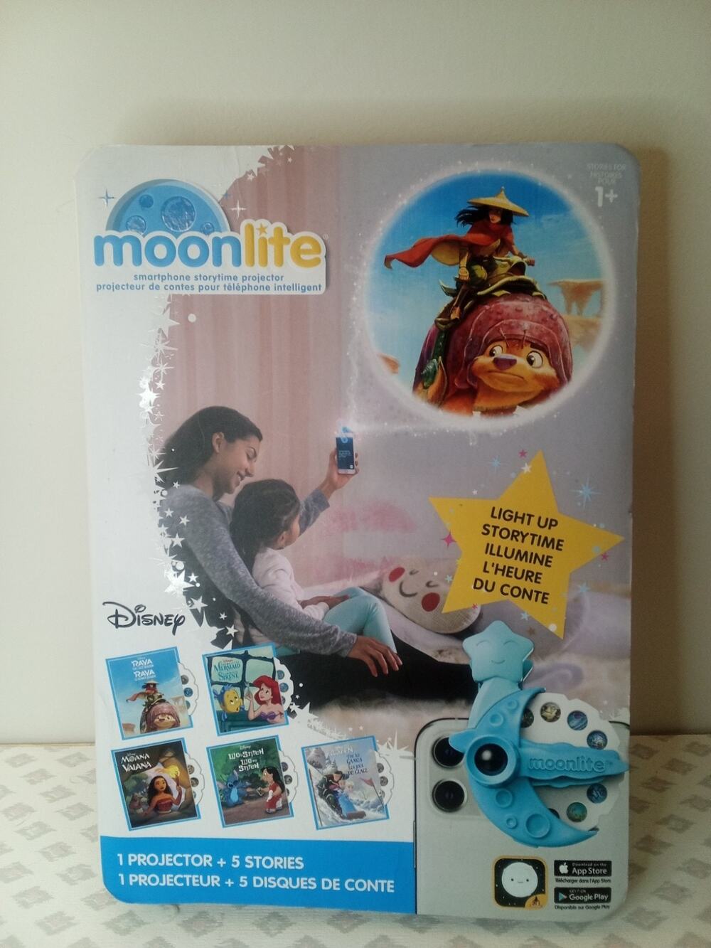 Moonlite Raya The Last Dragon Storybook Projector Smartphones 5 Stories Disney
